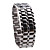  Black Metal Strip Digital Lava Style Iron Sport Mens Red LED Faceless Wrist Watch