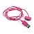  Pink Sycn and Charge Cable for iPad and iPhone (1m Length)