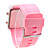  Color Band 29 Blue and Red LED Sector Pattern LED Wrist Watch