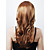  Capless Long High Quality Synthetic Nature Look Honey Brown Curly Hair Wig