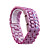  Lava Stil blaue LED gesichtslosen Armbanduhr (lila)