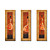  Hand-painted Abstract Oil Painting with Stretched Frame - Set of 3