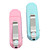  paio stile plug-in lettore musicale TF card lettore mp3 lcd con la visualizzazione (colore rosa + azzurro ,2-pack)