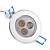 3W 220-250LM Warm White Light LED Ceiling Bulb (85-265V)