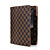  brun 2 i 1 beskyttende læder etui med gitter for ipad