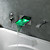  LED Waterfall Tub Faucet with Pull-out Hand Shower (Wall Mount)