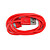  Colorful Sync and Charge Cable for iPad and iPhone (Red/100cm Length)