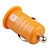  1000mA mini usb sigaretta caricabatteria per auto per iPhone / iPod / cellulari - arancio