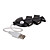  Fischgräte 4-Port USB 2.0 Hub (schwarz)