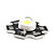  Ampoule LED Blanc Chaud (3.4-3.8V) avec Plateau en Aluminium, 3200-3500k 3W 180-200LM