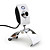  novidade hdv mini webcam + microfone (prata)