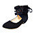  PVC Obermaterial niedrigen Absätzen geschlossen Zehen mit Imitationsperle Fashion-Schuh (0987-kangjq820)