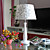  luz da tabela moderno em decoração padronizada lampshade