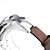 Brown PU Leather Band Women's Quartz Wrist Watch with Crystal Decoration