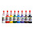  2 roterende tatovering maskine kit med dobbelt udgang LCD magt og 7 * 15 ml blæk
