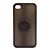  gjennomskinnelig watch mønster TPU sak for iPhone 4 (svart)
