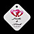  gepersonaliseerd voor labels - roze gevlochten harten (set van 36)