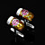  ouro irregular forma de zinco cufflinks liga com caixa de presente