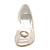  FELECIA - Peeptoe Hochzeit Pfennigabsatz Satin