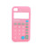  nieuwigheid van hoge kwaliteit silicagel zachte calculator Case voor iPhone 4 (roze)