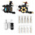  2 Gusseisen tattoo gun-Kit mit LCD-Leistung und 20 farbige Tinte