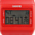  Block Bricks Design Band Wrist Watch with Night Light (Red)