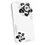  Premium Hard Case with Crystals for iPhone 4 (Black Flower)