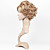  lace front korte hoogwaardig synthetisch licht blond krullend haar pruik