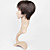  Capless Short Straight Brown 100% Human Hair Wig