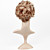 lace front korte hoogwaardig synthetisch licht blond krullend haar pruik