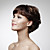  Capless 100% Human Hair Short Curly Hair Wig 5 Colors To Choose