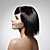  Capless Medium Long 100% Human Hair Nature Look Straight Hair Wig 5 Colors To Choose