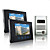  drahtgebundenen Intercom-7-Zoll Touch-Screen-Video-Türsprechanlage mit Metall-Kamera (1 Kamera 2 Monitore)
