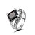  splendido anello in lega con strass placcato colori più disponibile