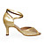  funcionamiento de oro cuero / calzado de baile chispeante brillo superior zapatos para mujeres latinas