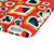  estojo protetor colorido para ipad 2 (poker vermelho)