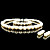  Fresh Water Pearl/ Crystal Wedding Bridal Jewelry Set Including Necklace Bracelet And Earrings