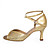  funcionamiento de oro cuero / calzado de baile chispeante brillo superior zapatos para mujeres latinas