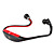  nieuwe nekband stereo draadloze bluetooth headset hoofdtelefoon voor de mobiele telefoon (rood) (goede prijs-kwaliteitverhouding)