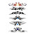  6 Pcs Butterfly and Rose Mixed Temporary Tattoo
