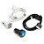  doble puerto USB cargador de coche y auxiliar de 3,5 mm / audio / data / cable de carga para la serie de ipad / iphone / ipod