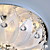  cristal de exuberante montaje empotrado con 6 luces en el diseño floral redonda