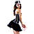  acrílico sexy fantasia de babados