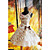  Sleeveless Short Floral Cotton Country Lolita Dress