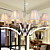  Elegant Chandelier with 8 Lights - Crystal Drops Decorated