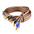  2 Channel RCA Car Audio Interconnect Cable 5 Meters, RCA Terminal