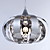  Artistic Crystal Pendant Light in Metal