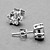  Cubic Zirconia Sterling Silver Earrings
