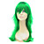  Capless Long Green Synthetic Hair Wig