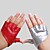  imitación de cuero medio dedo, muñeca guantes hasta el partido